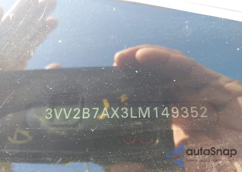 2020 Volkswagen Tiguan 2.0T Se/2.0T Se R-Line Black/2.0T Sel z USA, uszkodzony, nr VIN 3VV2B7AX3LM149352